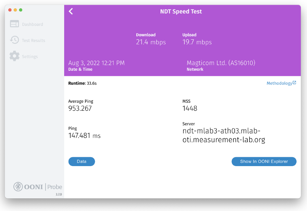 NDT measurement NDT measurement